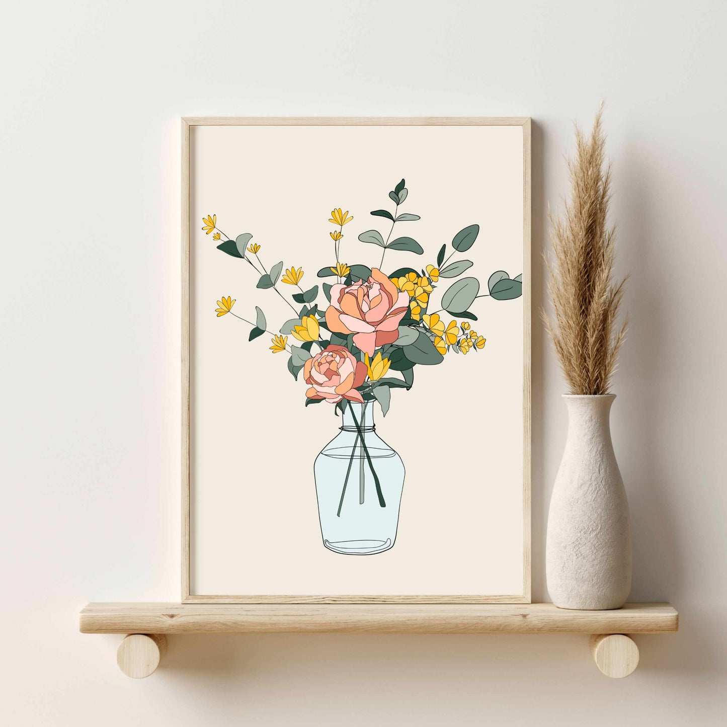 Printable Botanical Wall Art Print Set of 2