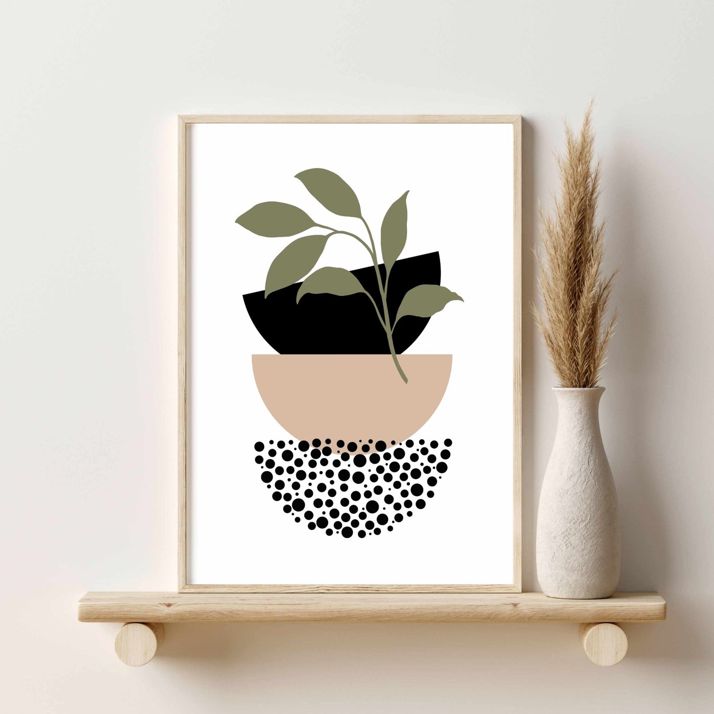 Printable Abstract Wall Art , Boho Wall Prints, Neutral Wall Art Set of 3