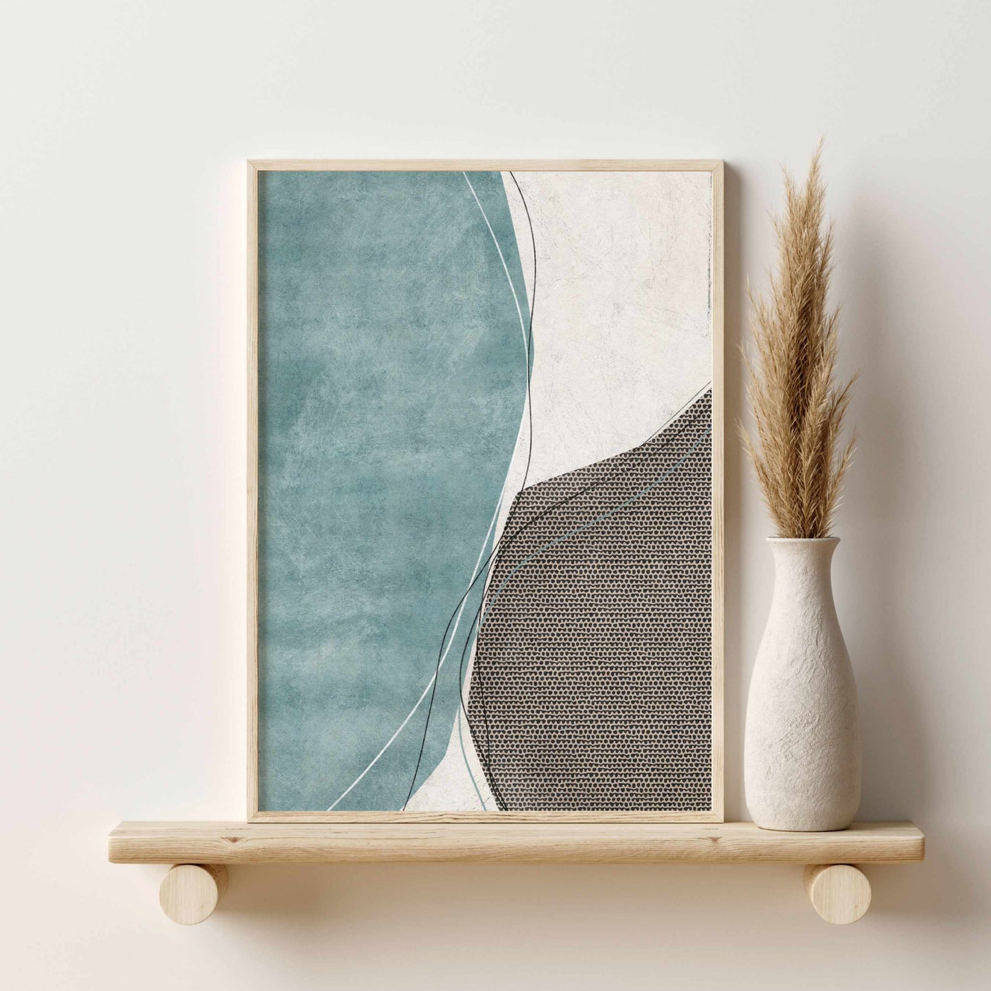 Printed 3 Piece Wall Art Abstract Minimalist Print Set