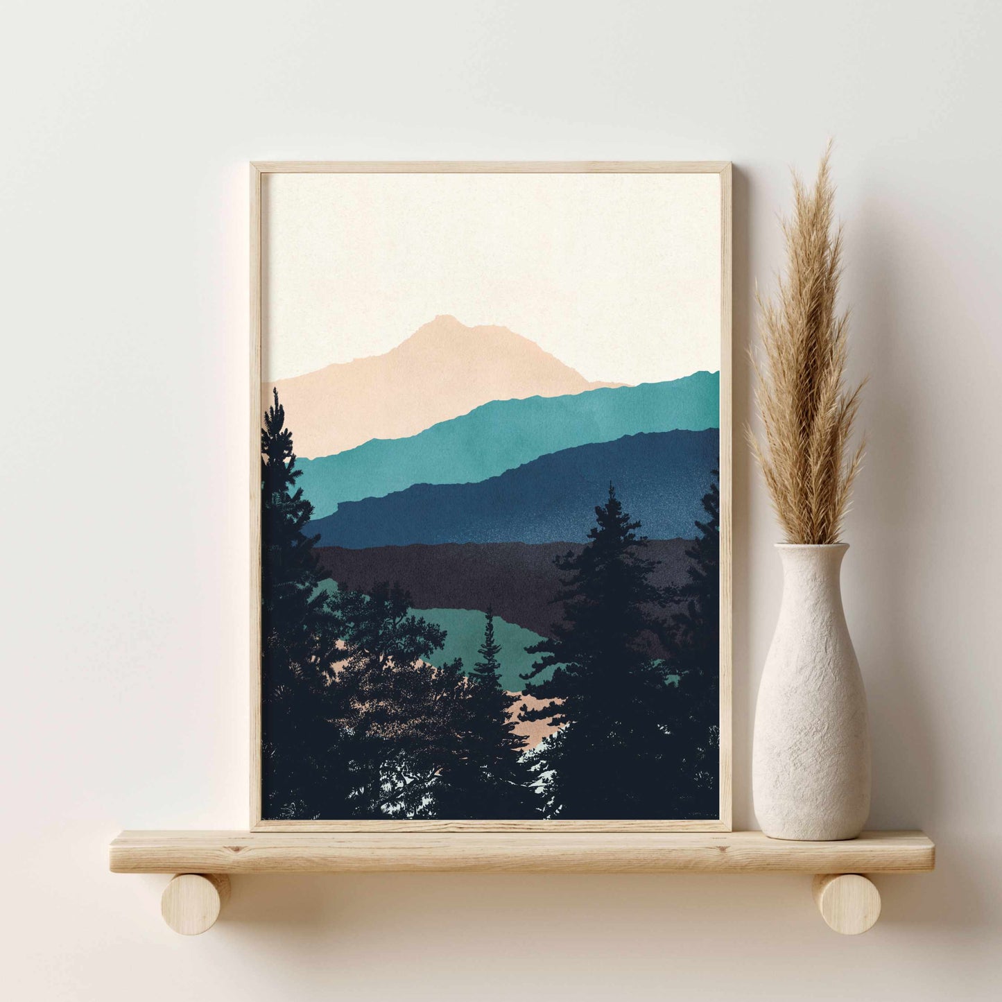 Printed 3 Piece Mountain Wall Art, Nature Wall Art Poster Print