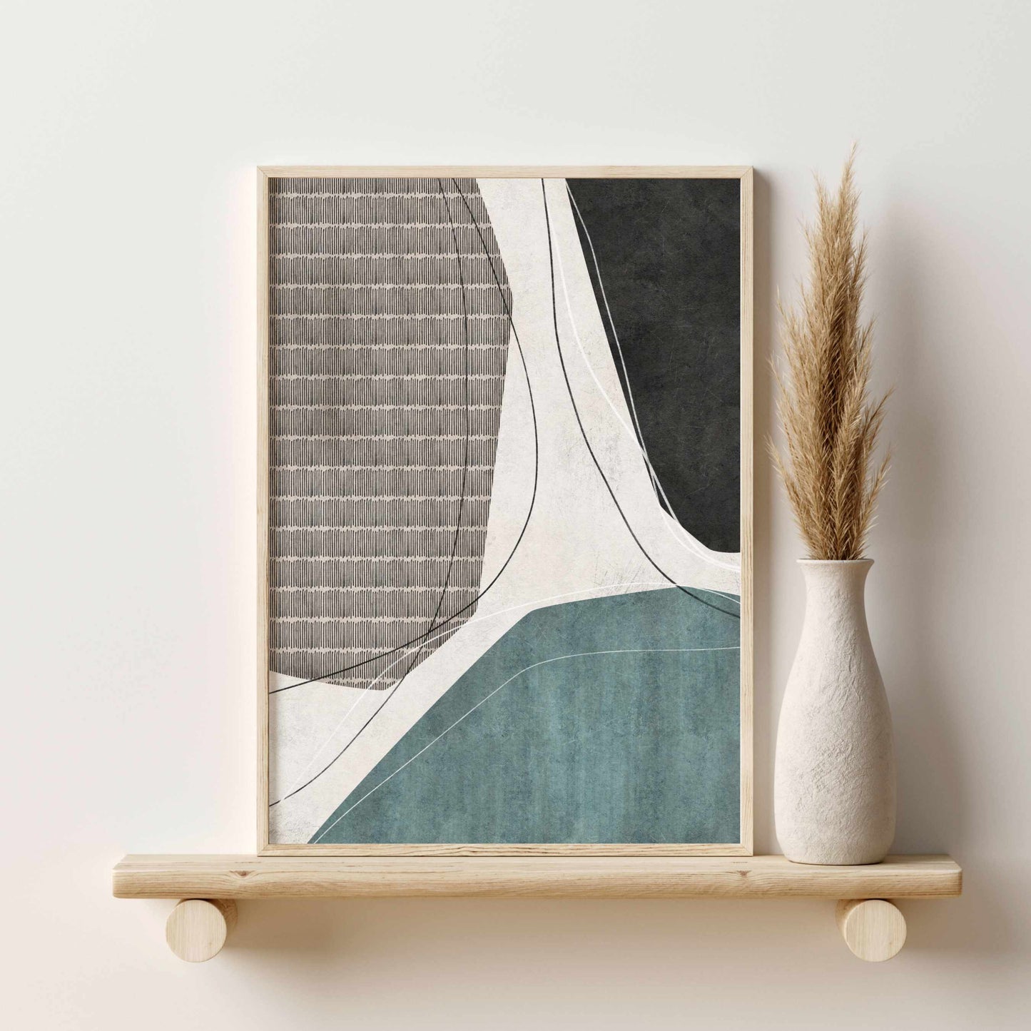 Printed 3 Piece Wall Art Abstract Minimalist Print Set