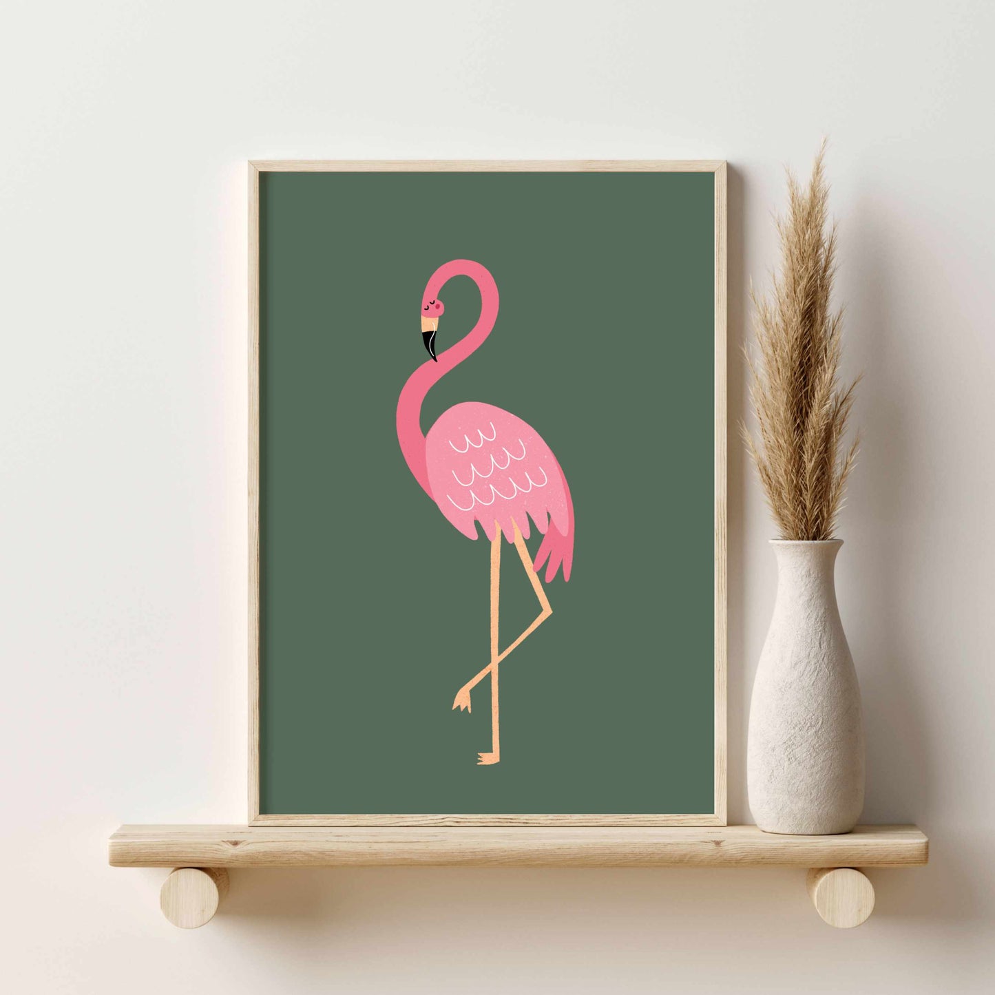 Printed Safari Nursery Wall Art Set of 6 Prints, Sage Green Nursery Art