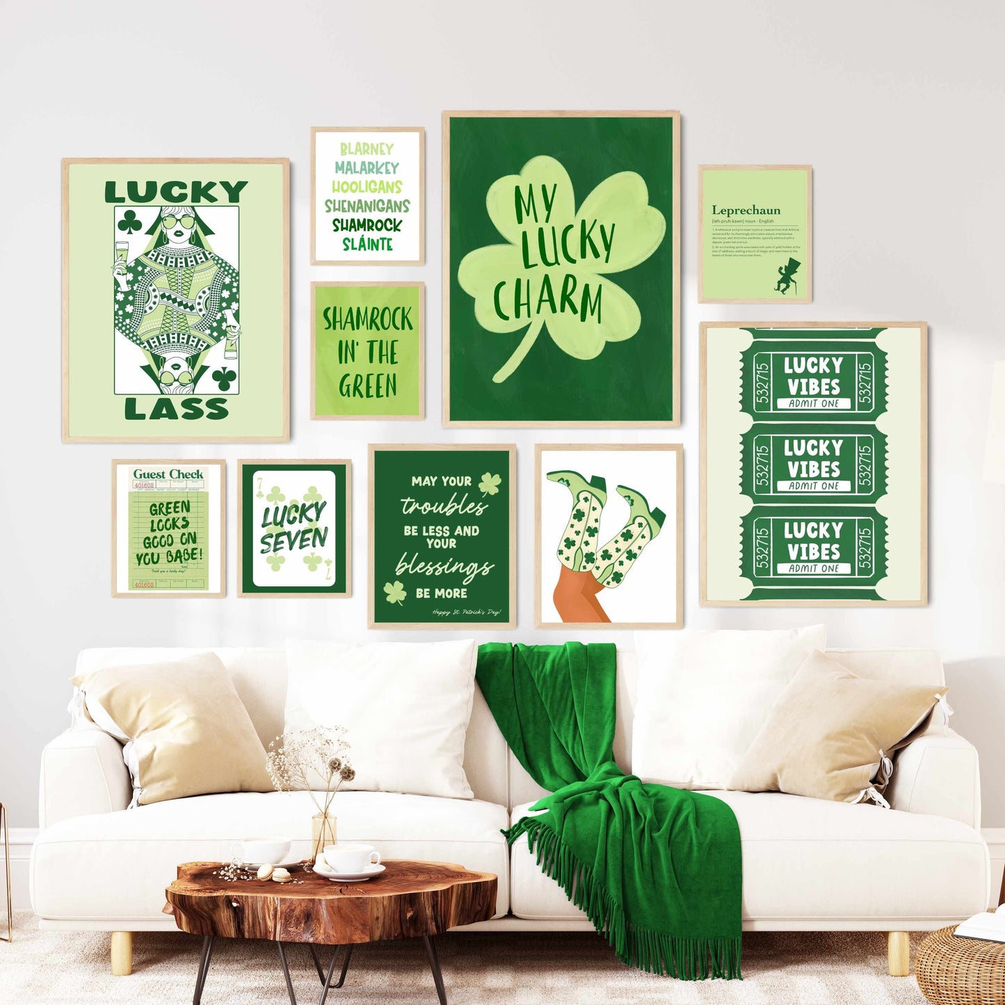 Printed St Patrick's Day Decor Wall Art