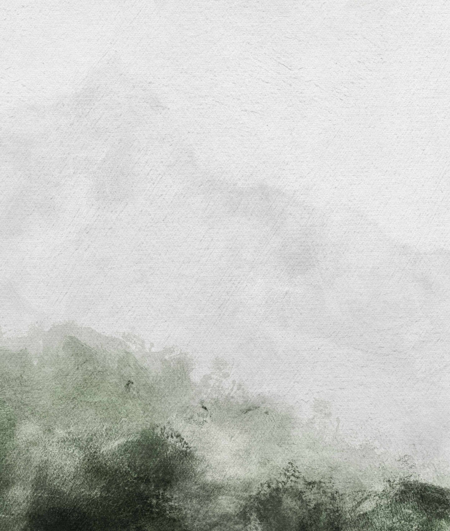 Printed Abstract Green Landscape Set of 3 Prints