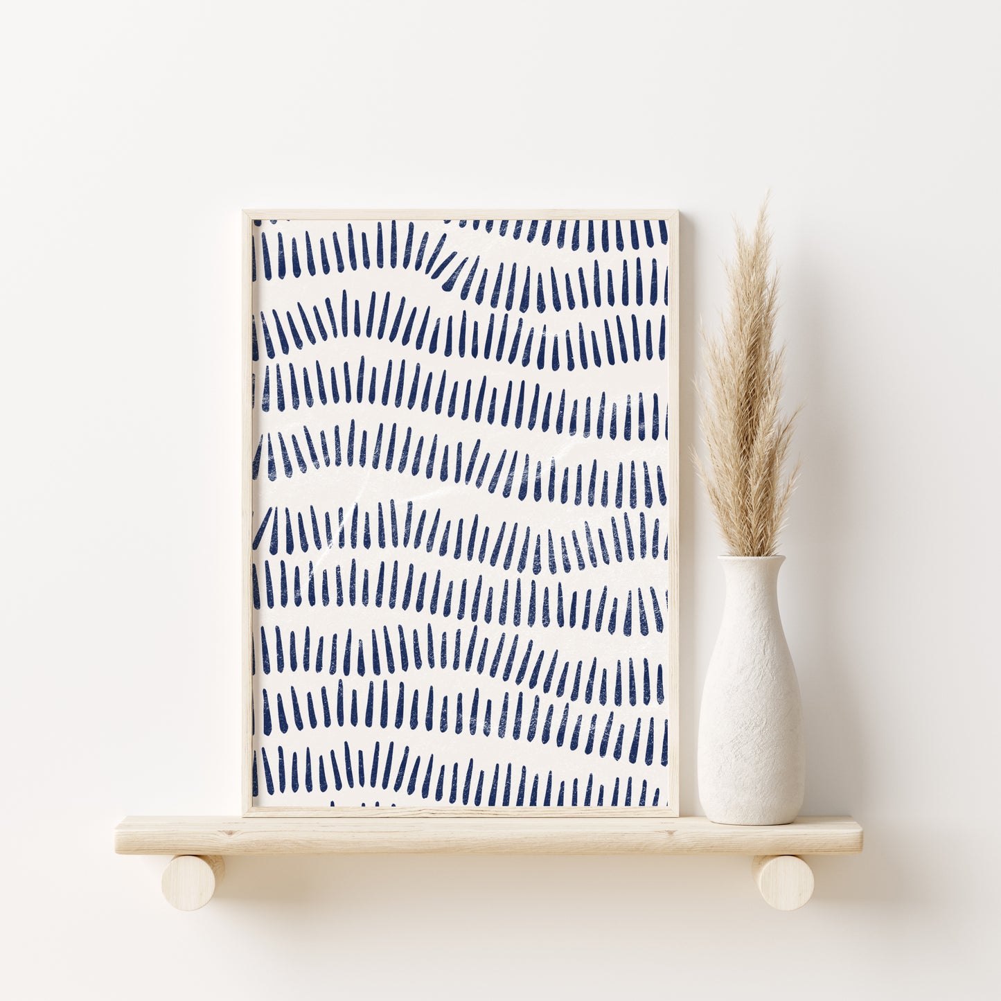 Printed Art Blue Boho Decor Gallery Wall Art Set