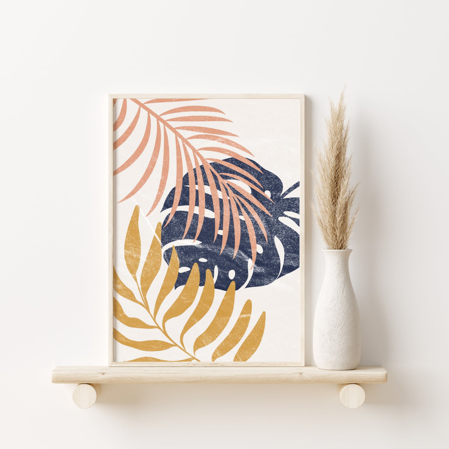 Printed Art Blue Boho Decor Gallery Wall Art Set
