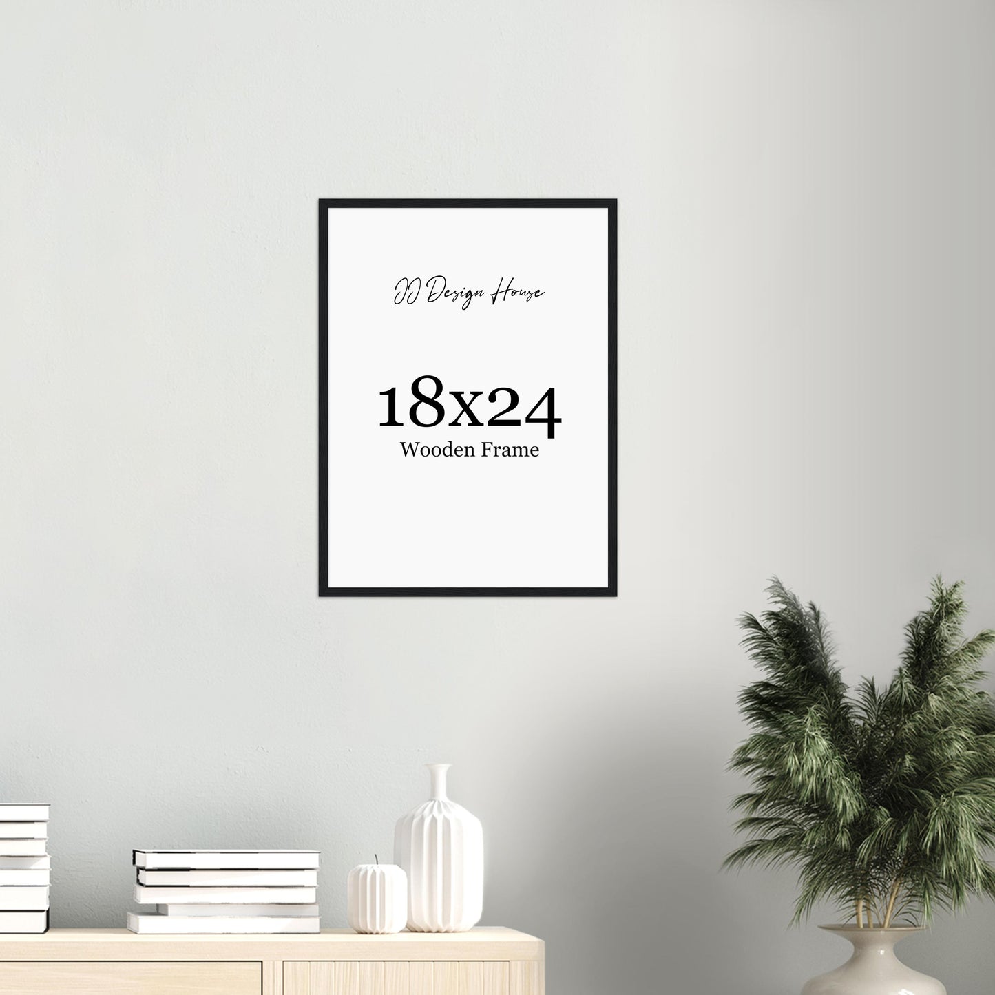 18x24 Inch Individual Black, White, or Natural Wood Color Wooden Frame