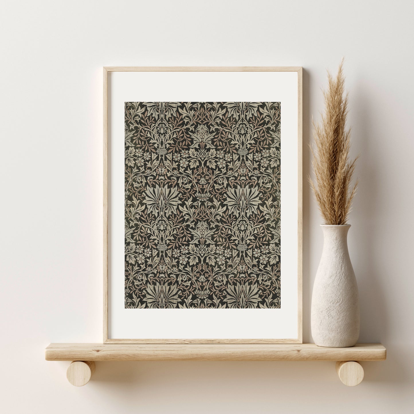 Printable Sage Green Vintage Wall Art Set of 2