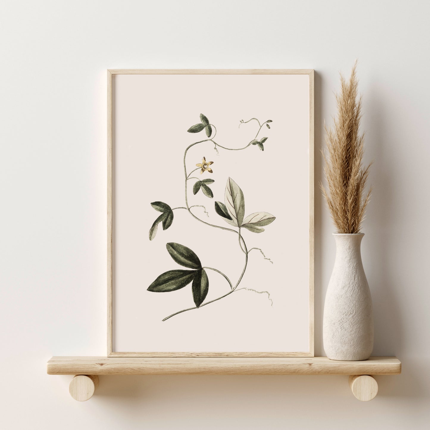 Printed Neutral Vintage Wall Art Set of 2
