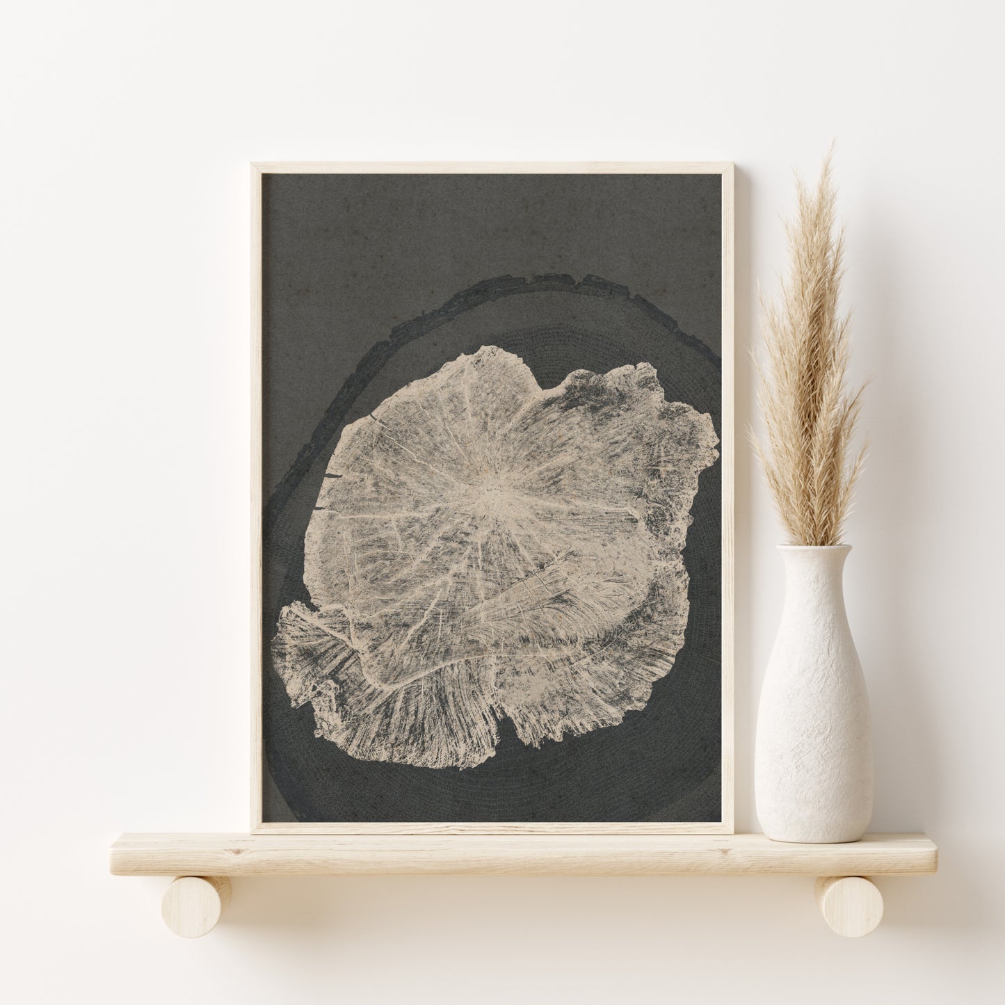 Printed Minimalist Tree Ring Set of 3 Prints