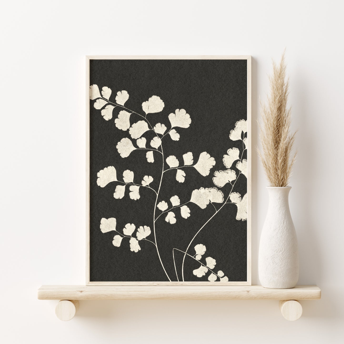 Printed Neutral Fern Set of 3 Prints