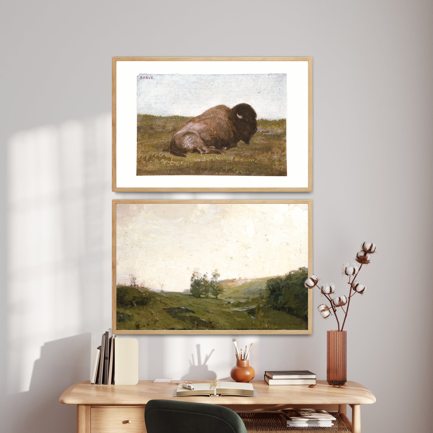 Printable Vintage Gallery Wall Print Set of 10 Green Wall Art
