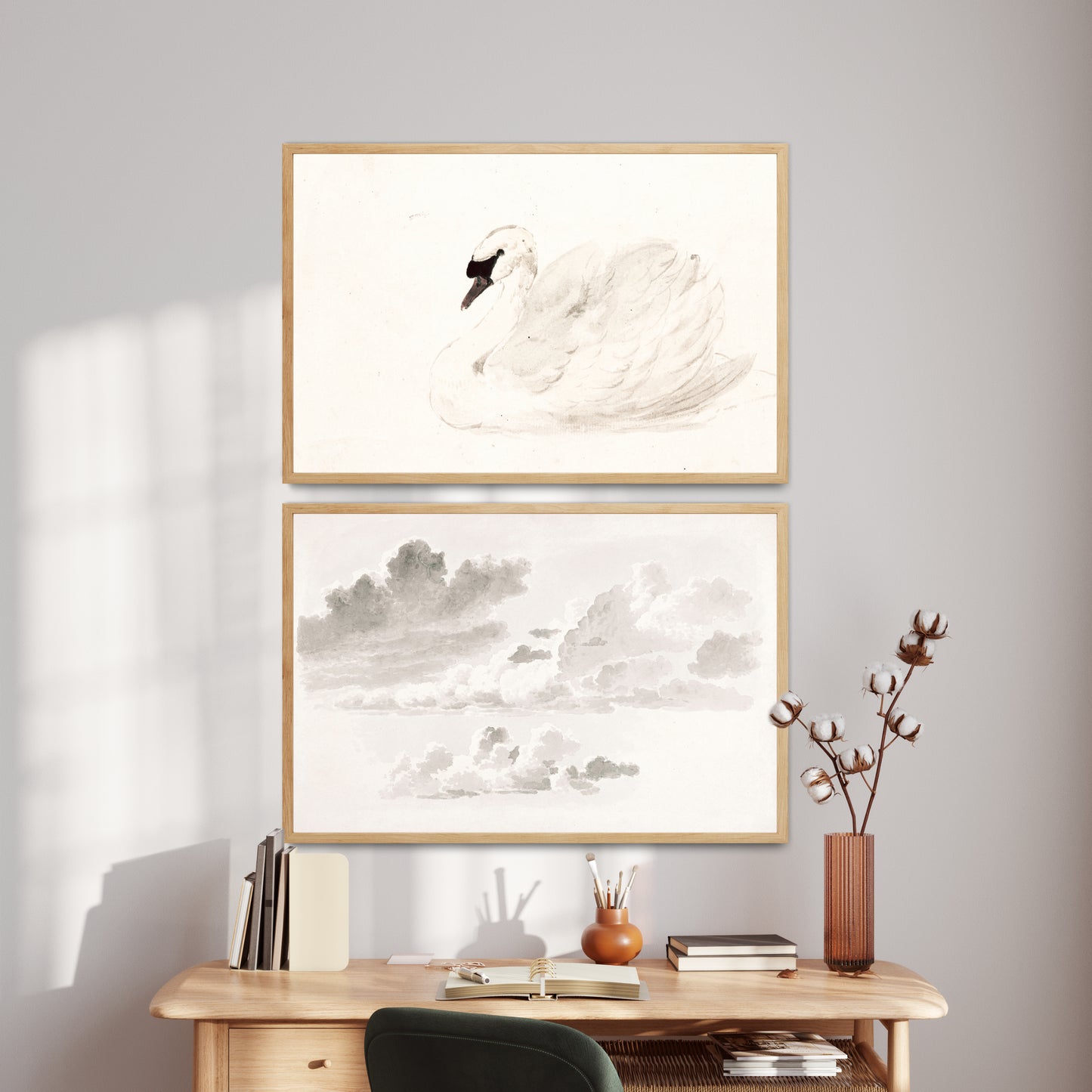 Printable Vintage Wall Art Minimalist Gallery Wall Print Set of 10
