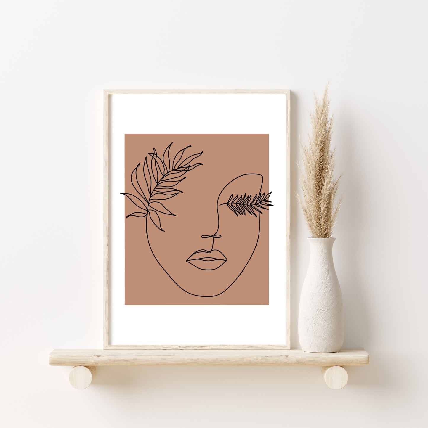 Printed Art Boho Sun and Moon Wall Art Set
