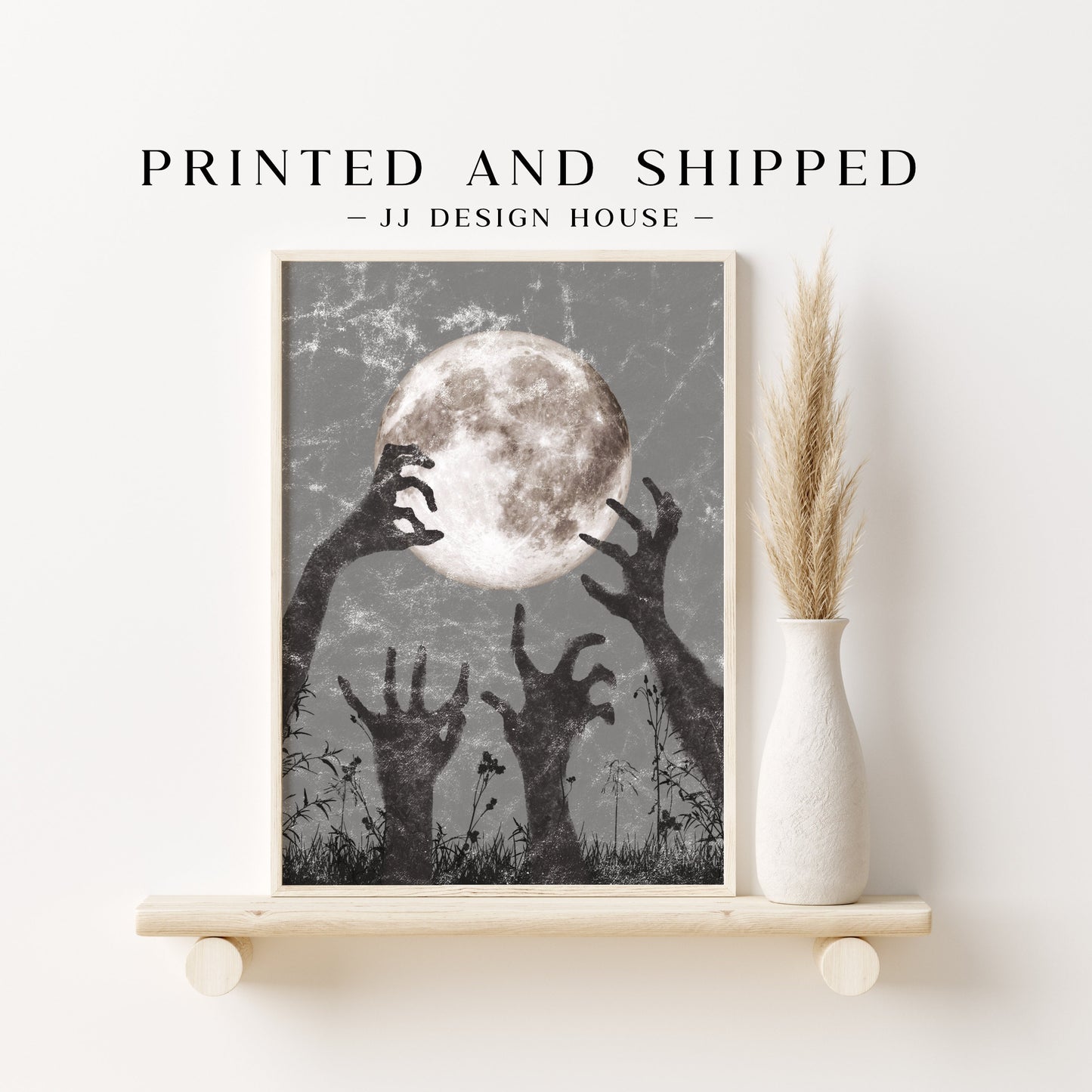 Printed Art Halloween Decor Art Gallery Set of 8