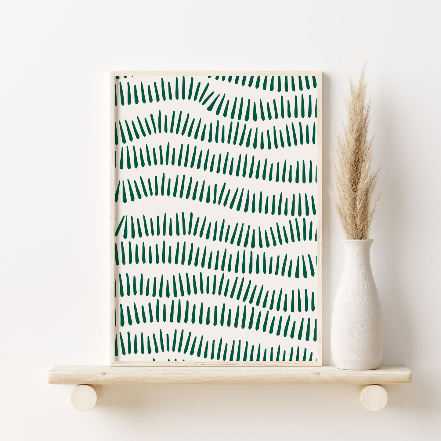 Sage Green Boho Decor Gallery Wall Art Set