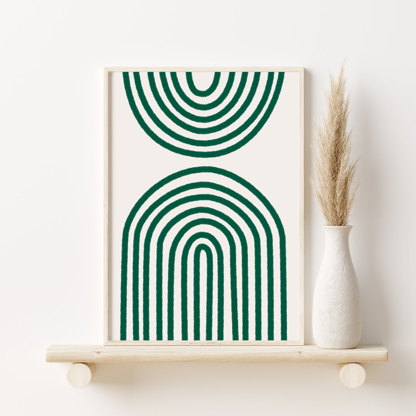 Sage Green Boho Decor Gallery Wall Art Set
