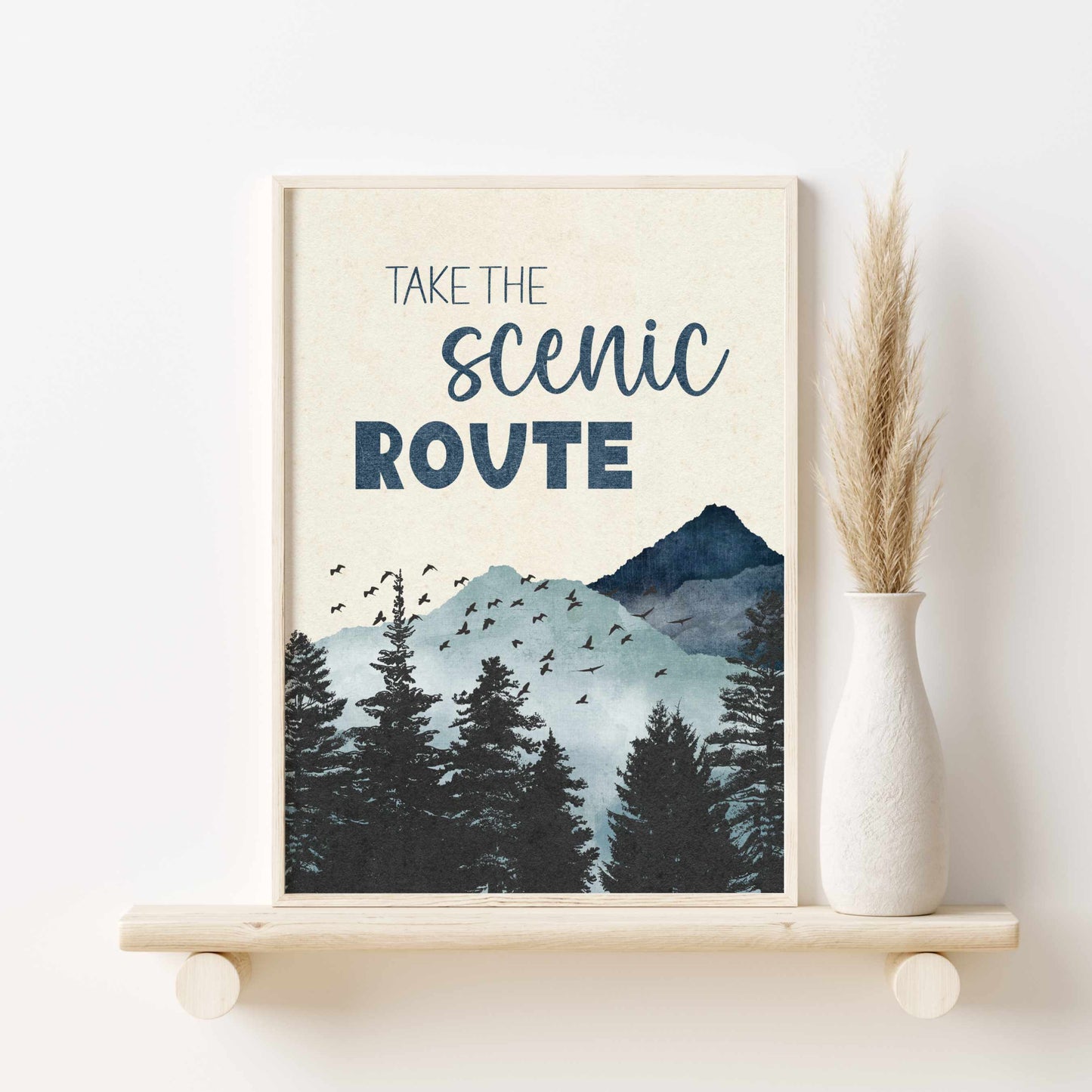 a picture of a mountain with a quote on it