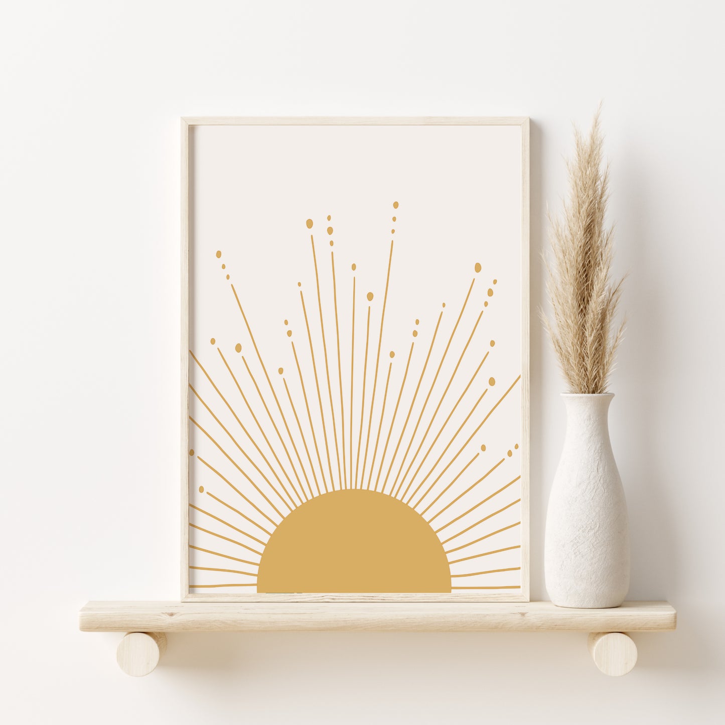 Sage Green Boho Decor Gallery Wall Art Set