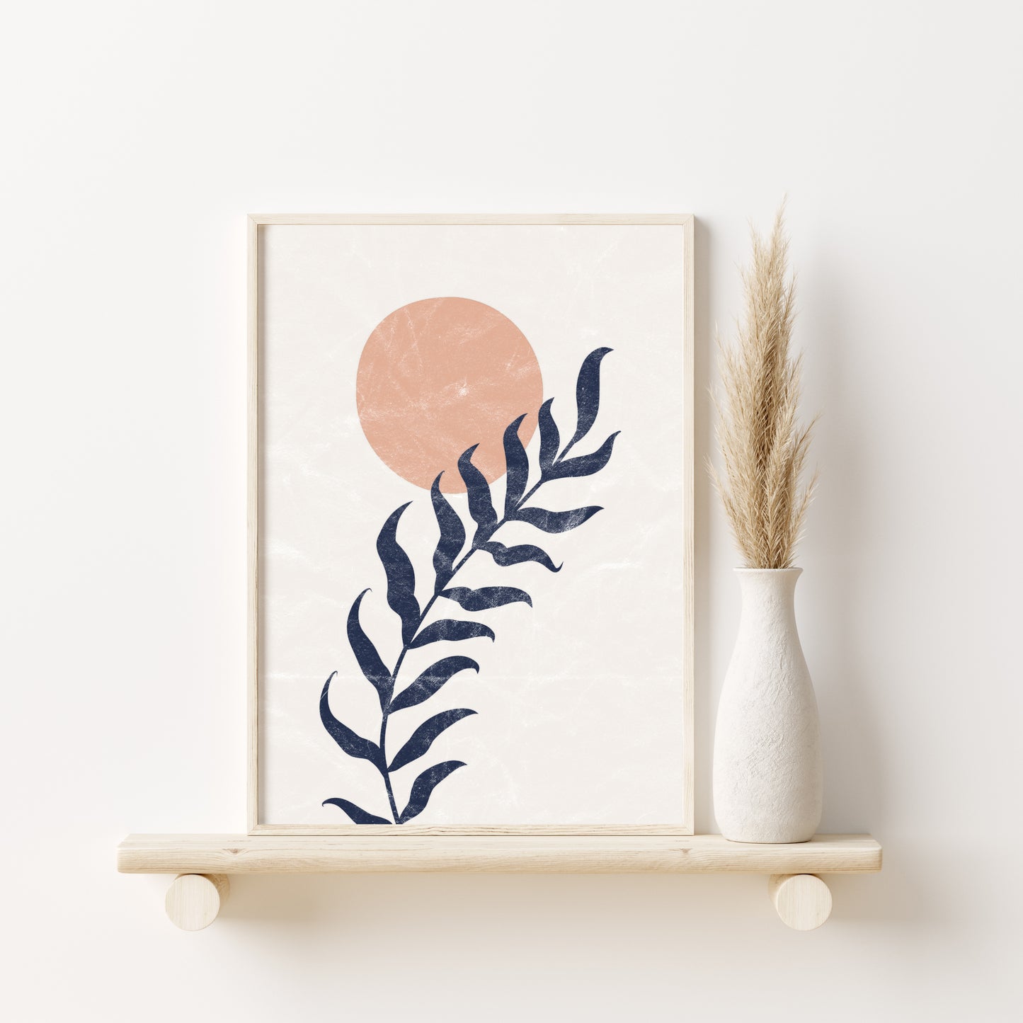 Printed Art Blue Boho Decor Gallery Wall Art Set