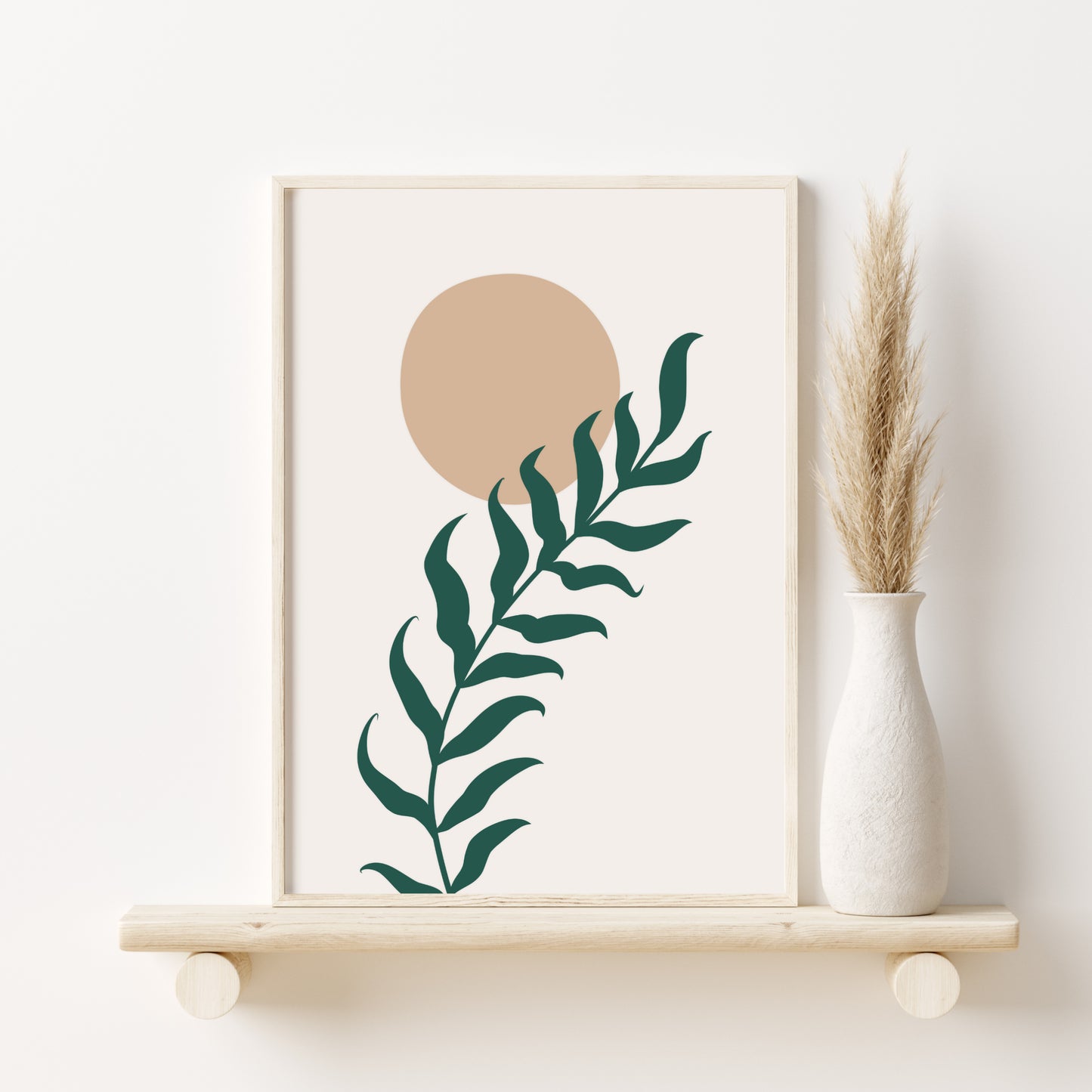 Sage Green Boho Decor Gallery Wall Art Set