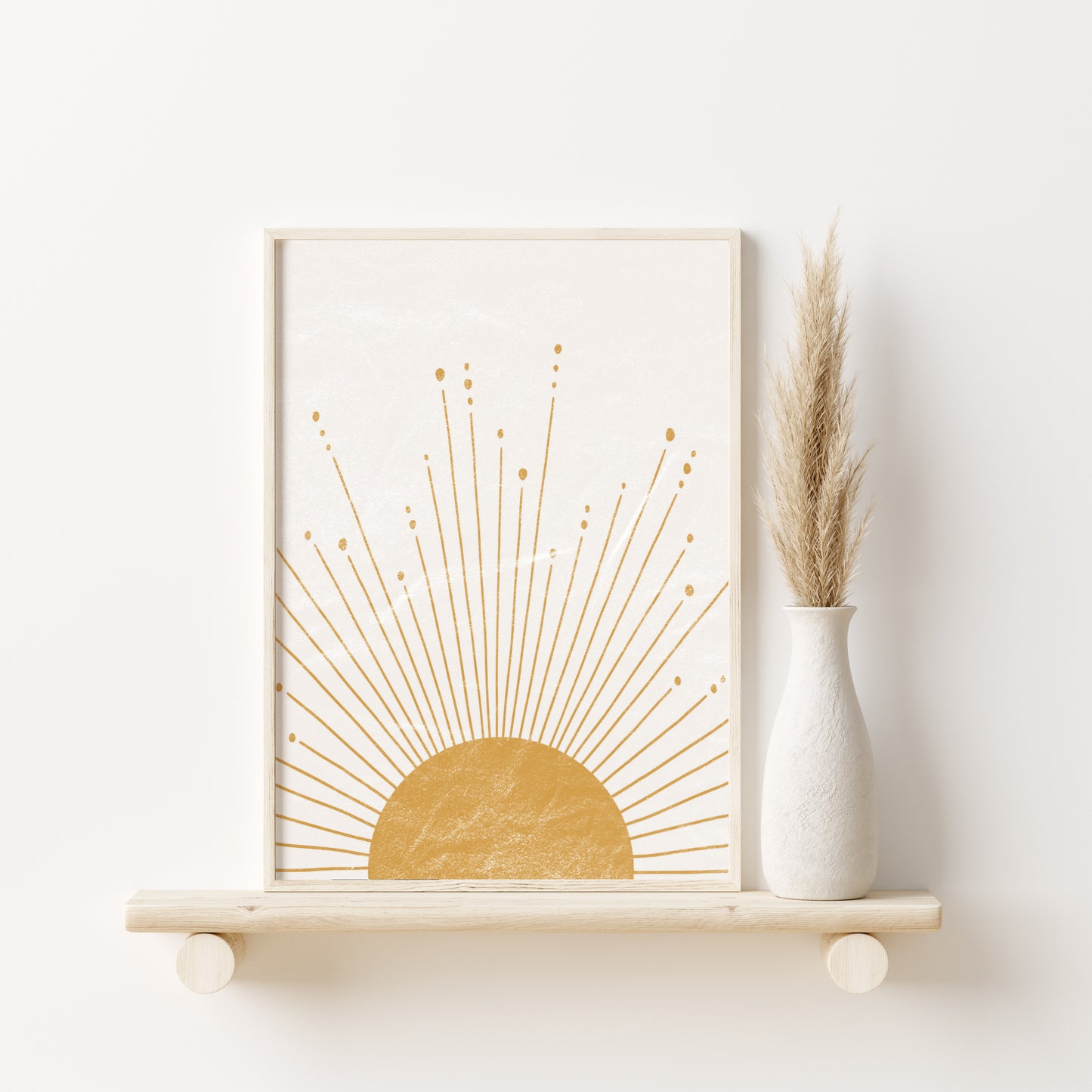 Printed Art Blue Boho Decor Gallery Wall Art Set
