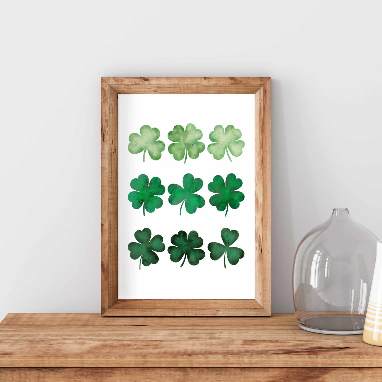 Printed St Patrick's Day Shamrock Wall Art