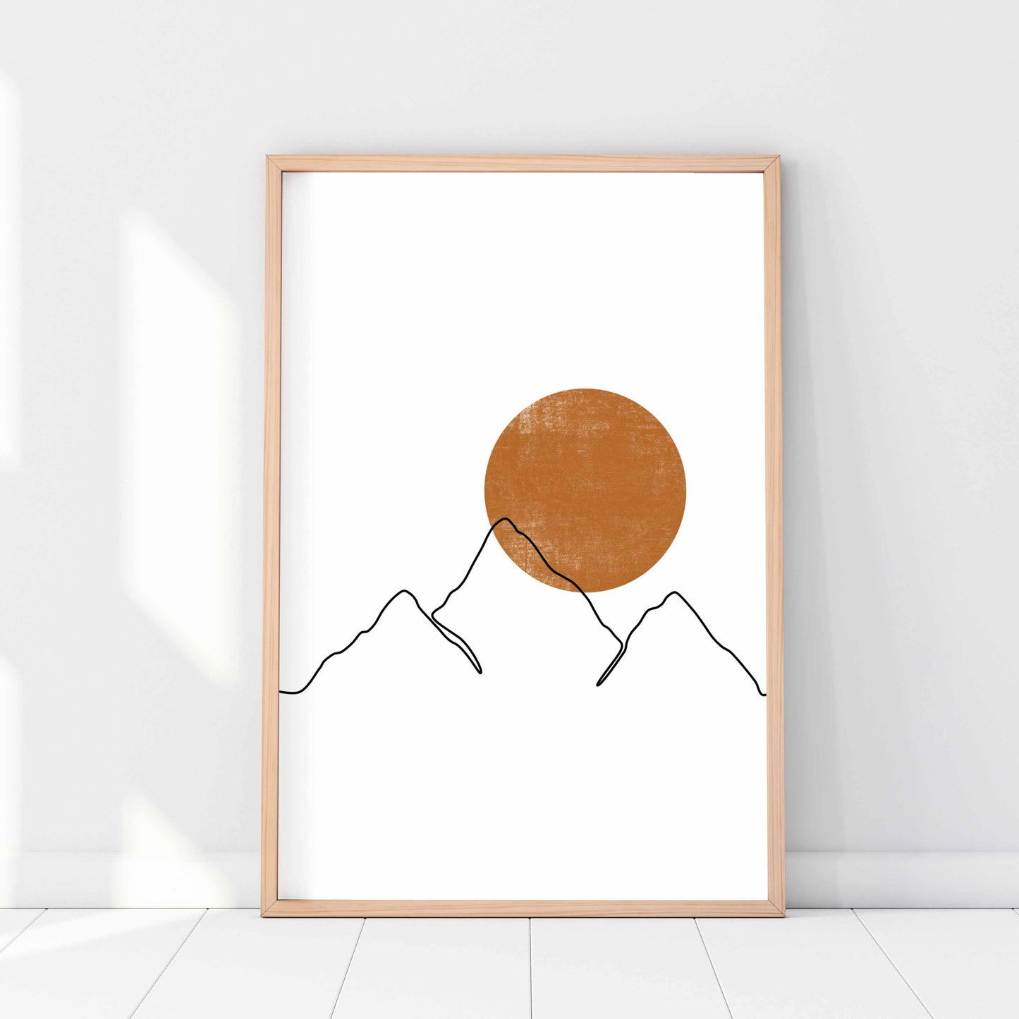 Printed Minimalist Mountain Wall Art