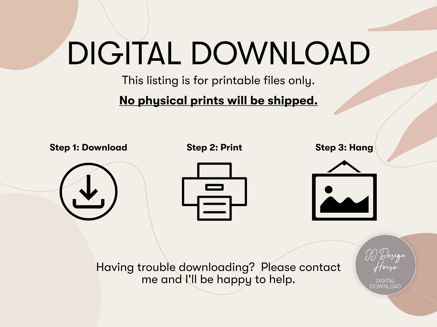 Printable Vintage Wall Art Minimalist Gallery Wall Print Set of 10