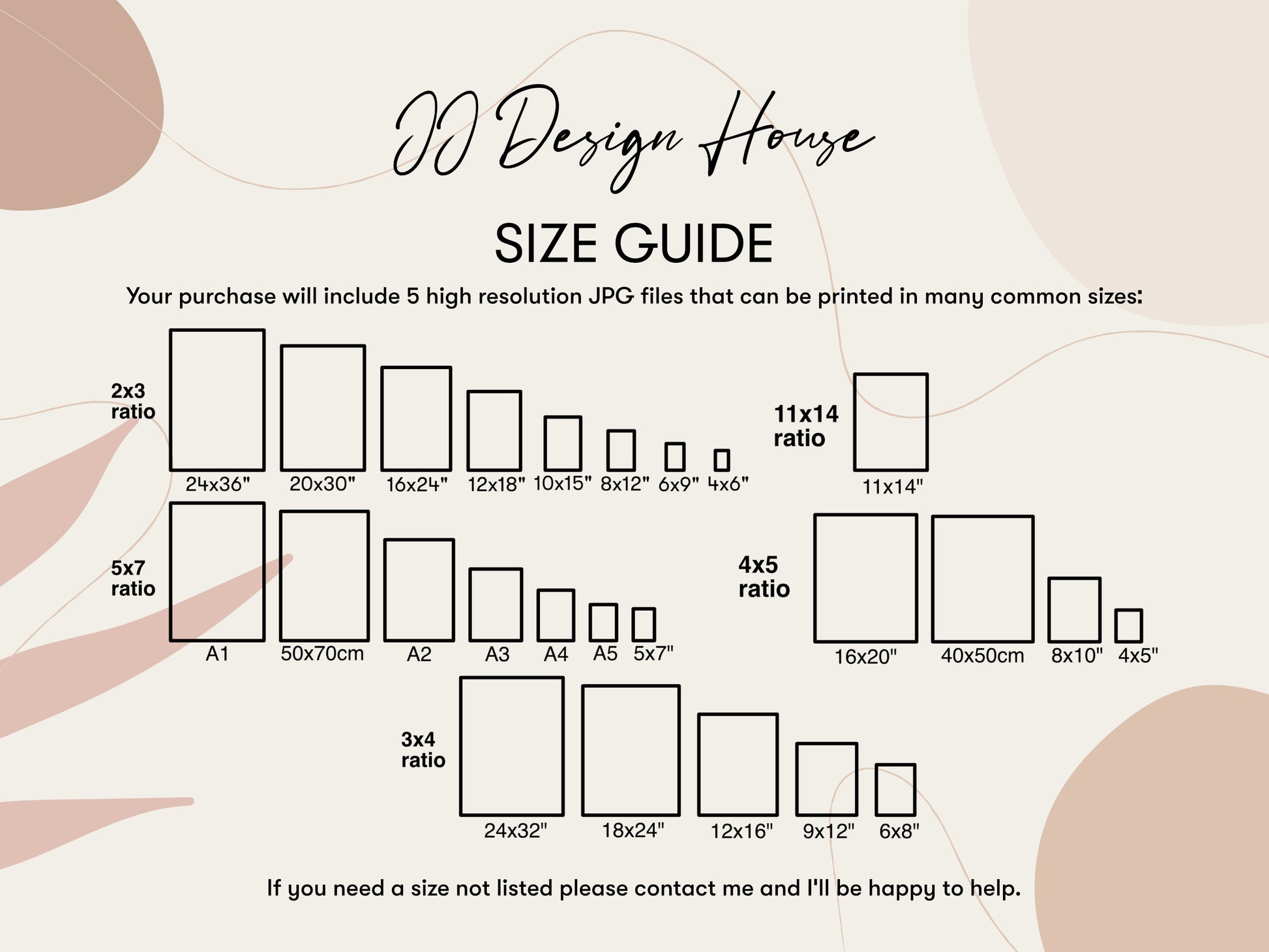 a diagram of the size of a house