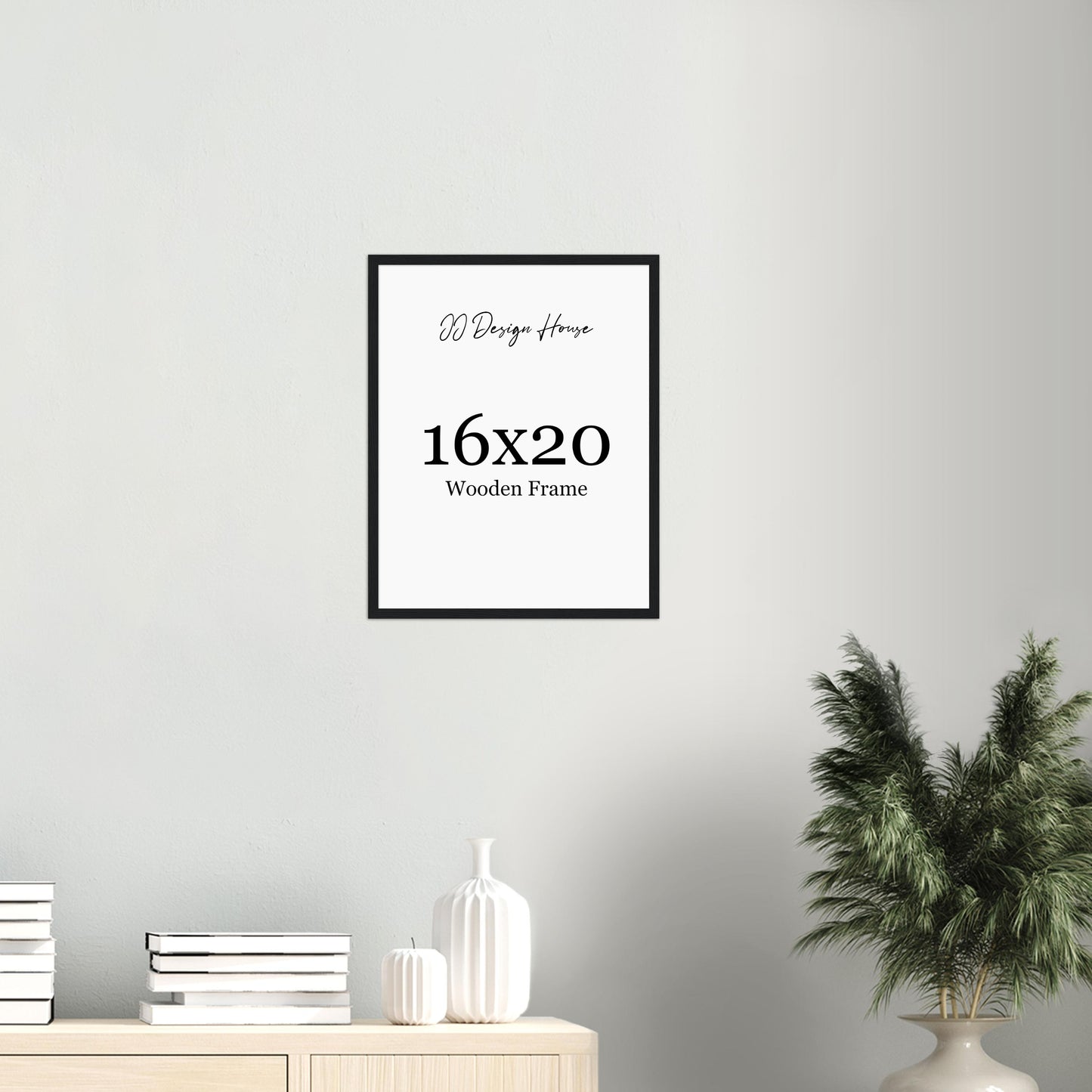 16x20 Inch Individual Black, White, or Natural Wood Color Wooden Frame