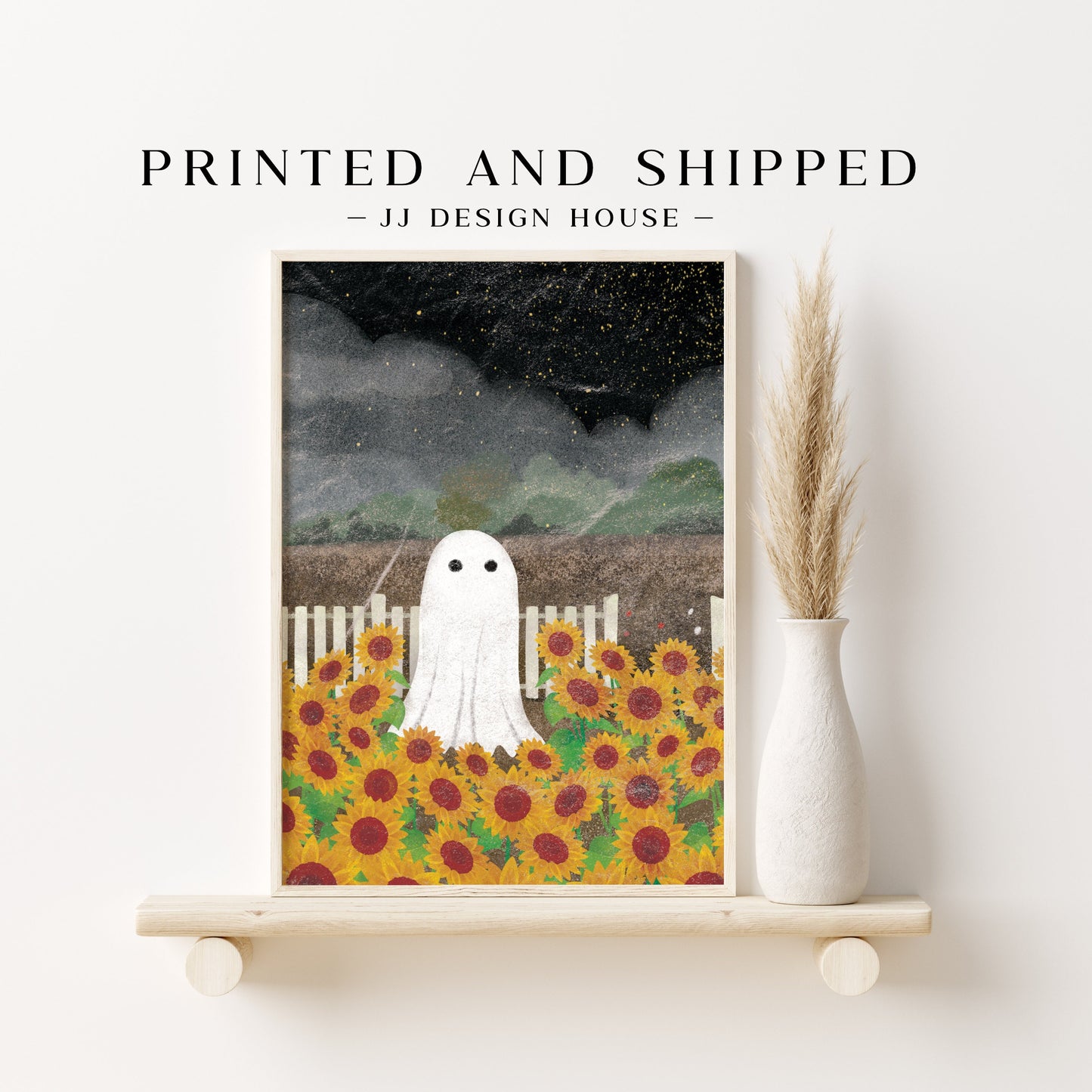Printed Art Halloween Decor Art Gallery Set of 8