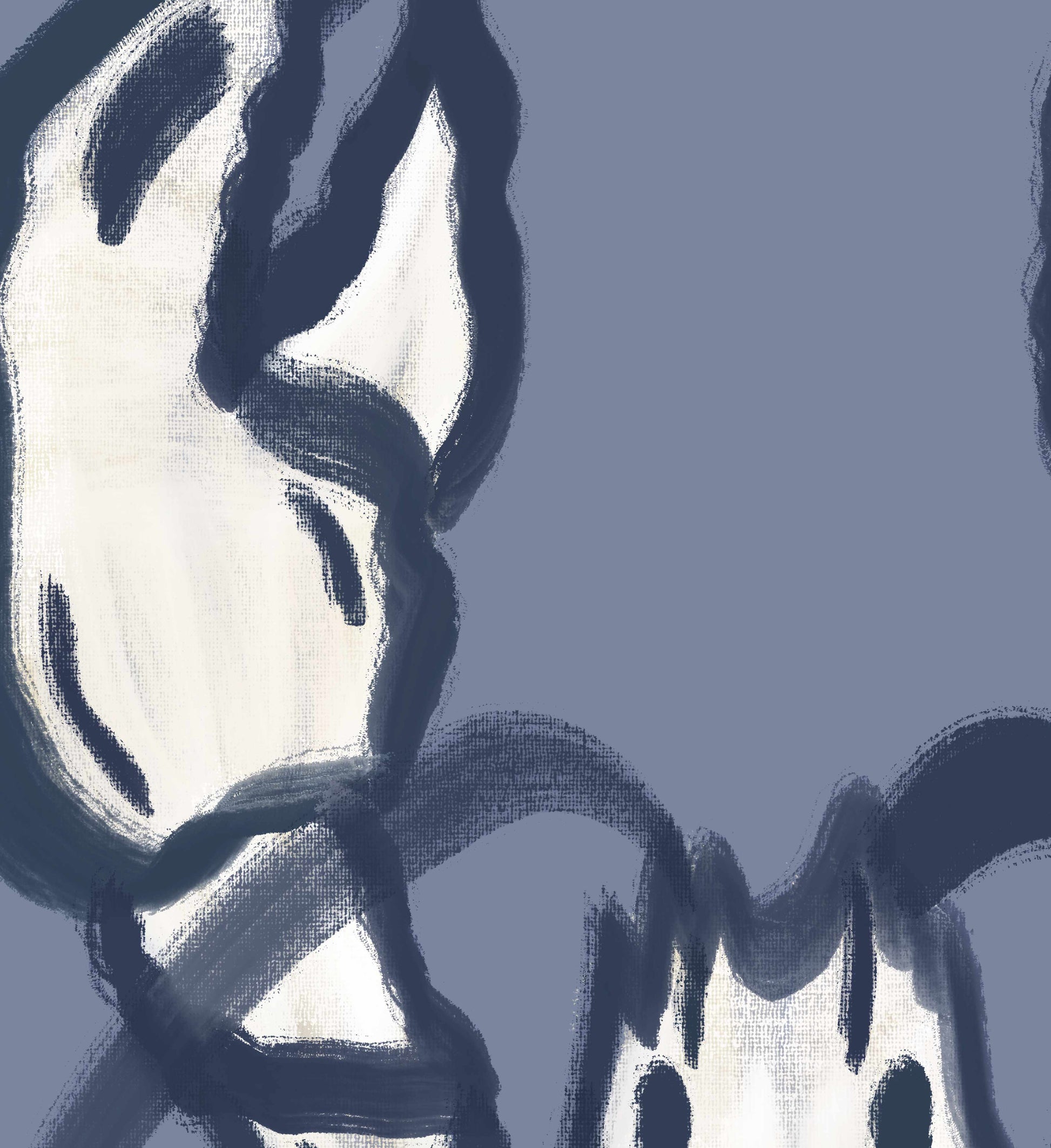 a drawing of a pair of hands holding each other