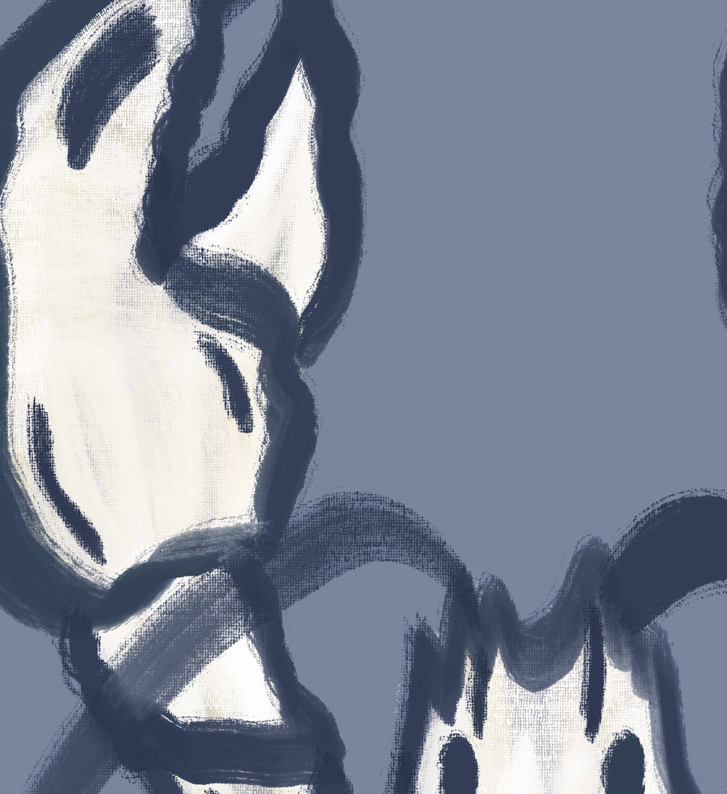 a drawing of a pair of hands holding each other