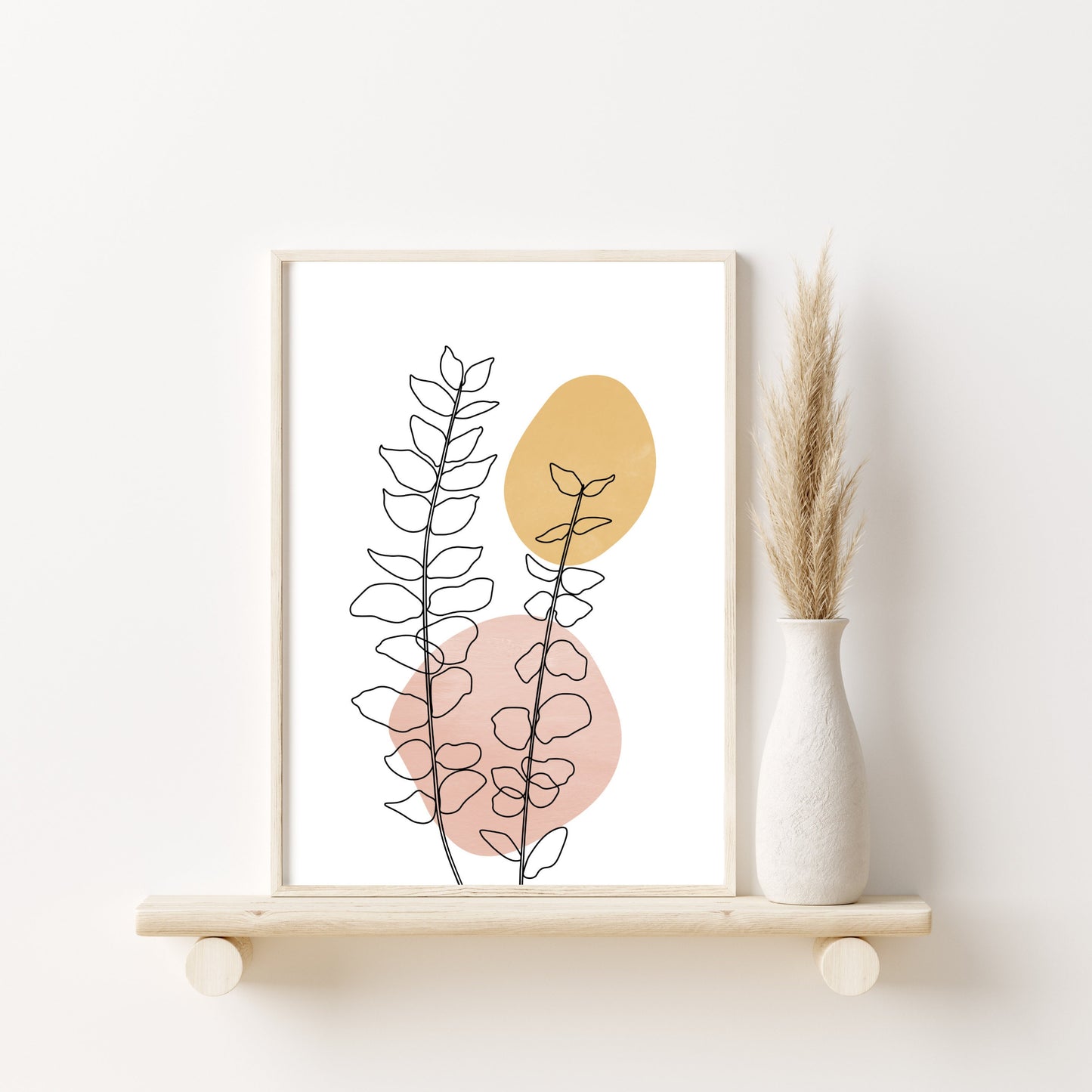 Printed Art Abstract Botanical Wall Art Set