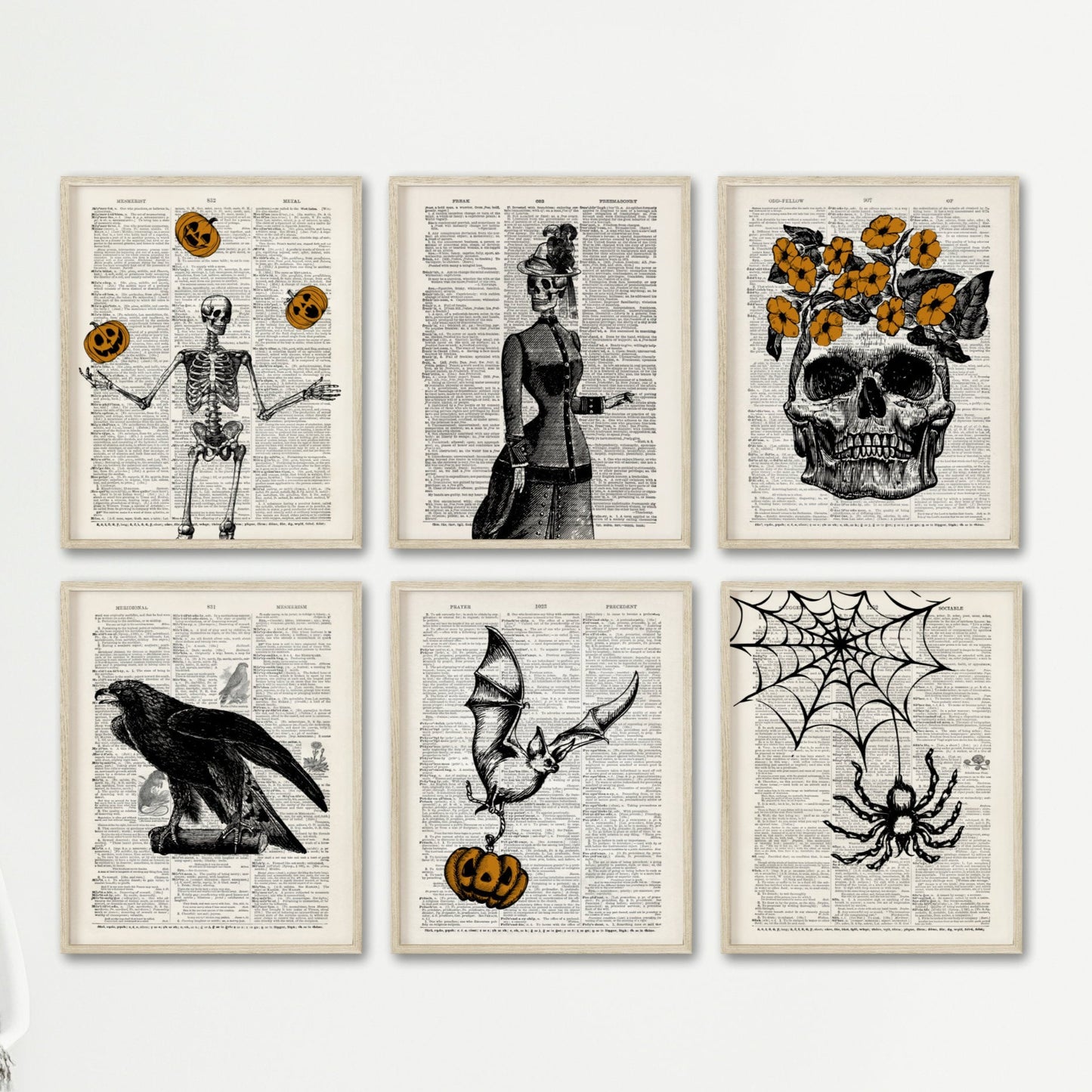 Vintage Halloween Decor Set