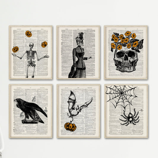 Vintage Halloween Decor Set