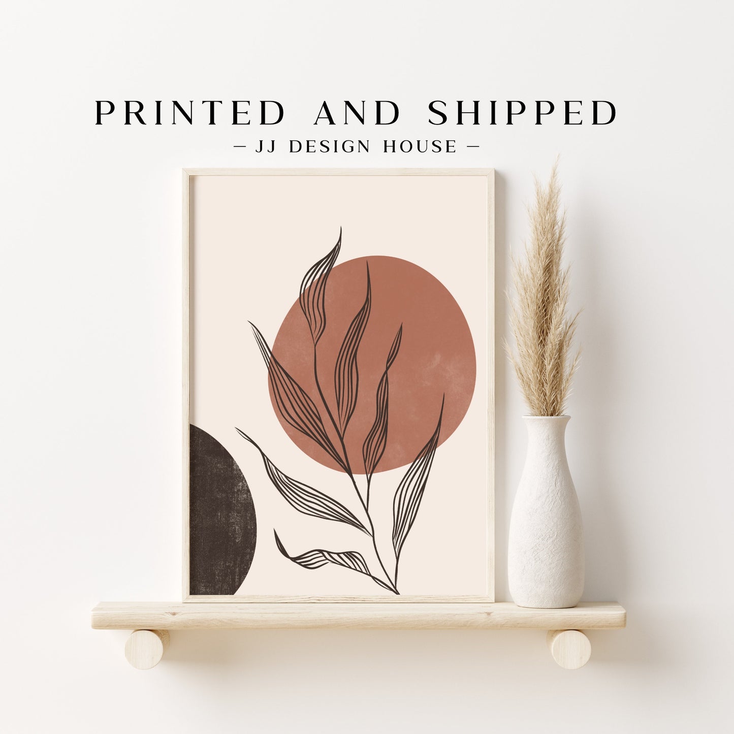 Printed Boho Gallery Wall Set - Mid Century Modern Prints for Bohemian Decor