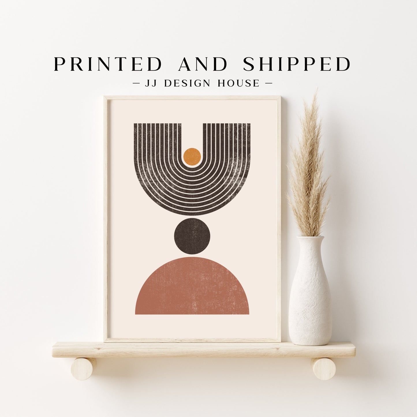 Printed Boho Gallery Wall Set - Mid Century Modern Prints for Bohemian Decor