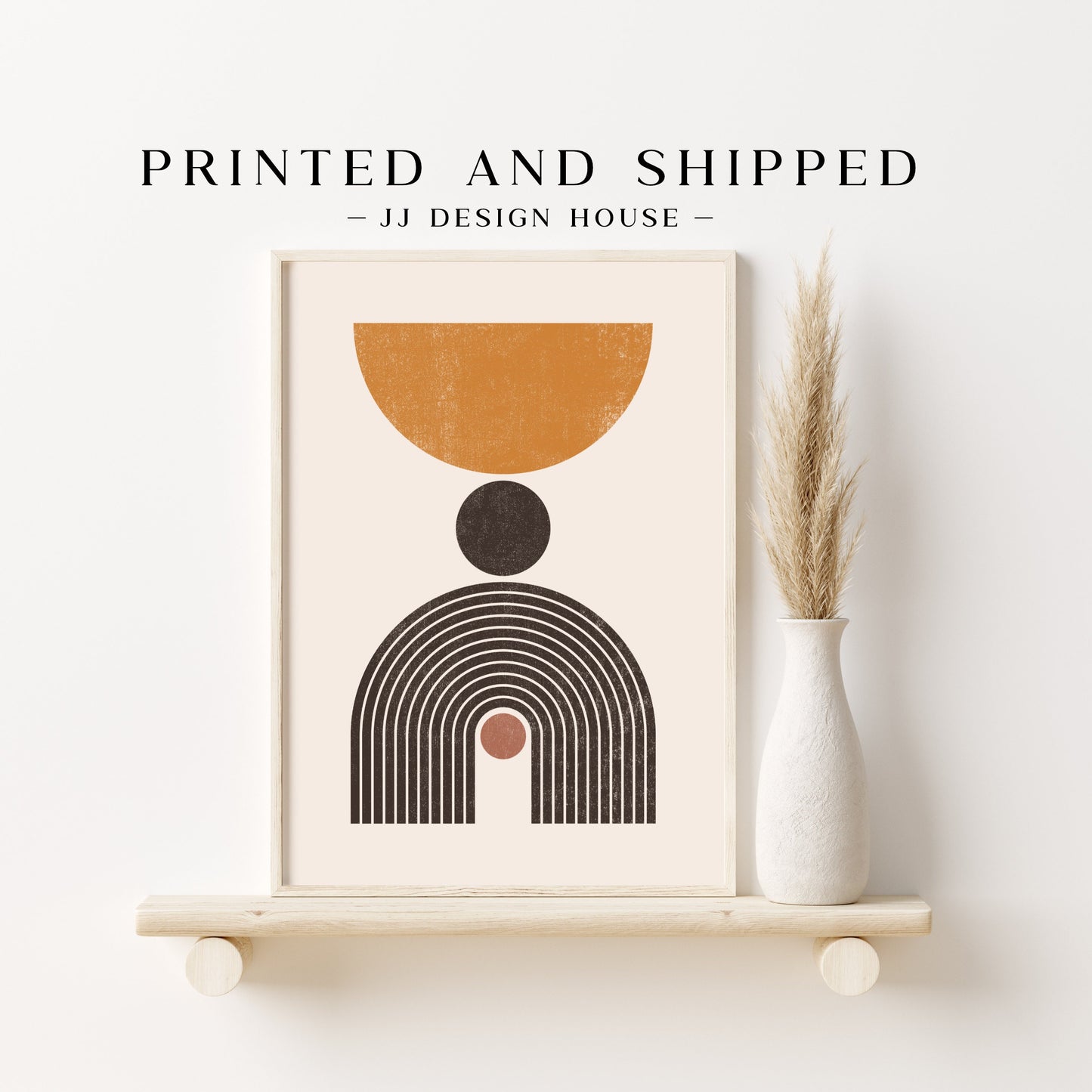 Printed Boho Gallery Wall Set - Mid Century Modern Prints for Bohemian Decor