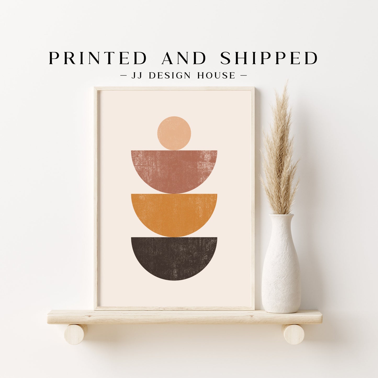 Printed Boho Gallery Wall Set - Mid Century Modern Prints for Bohemian Decor