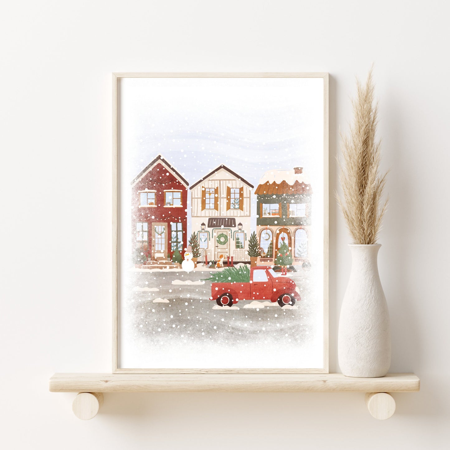 Printed Art Christmas Wall Art, Christmas Prints, Modern Christmas Decor