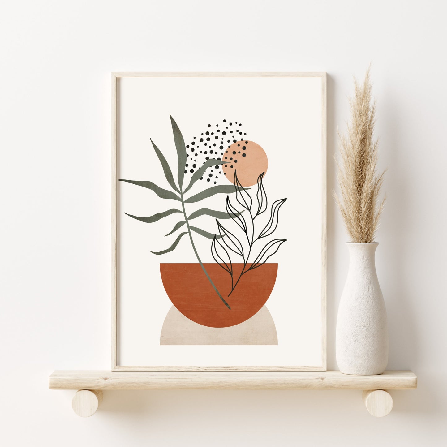 Printed Art Mid Century Modern Wall Art Prints Set of 3