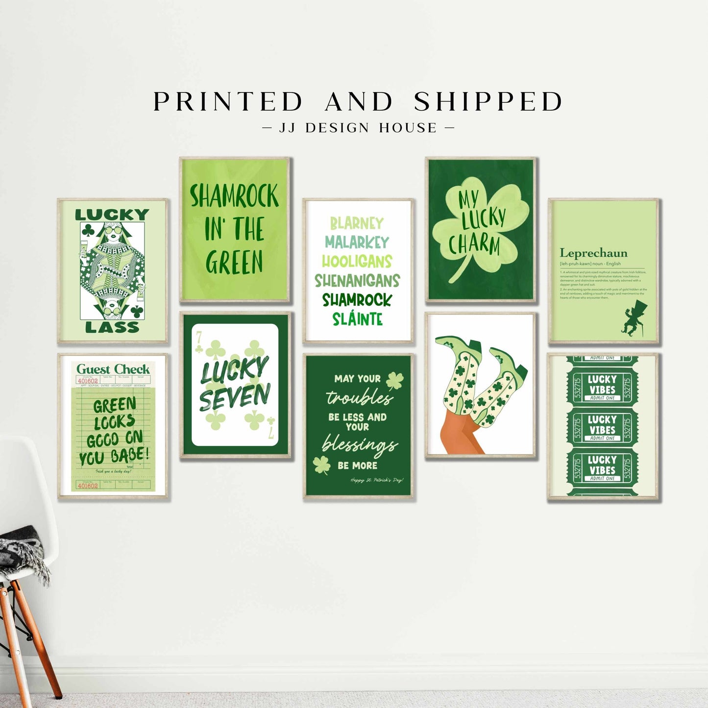 Printed St Patrick's Day Decor Wall Art