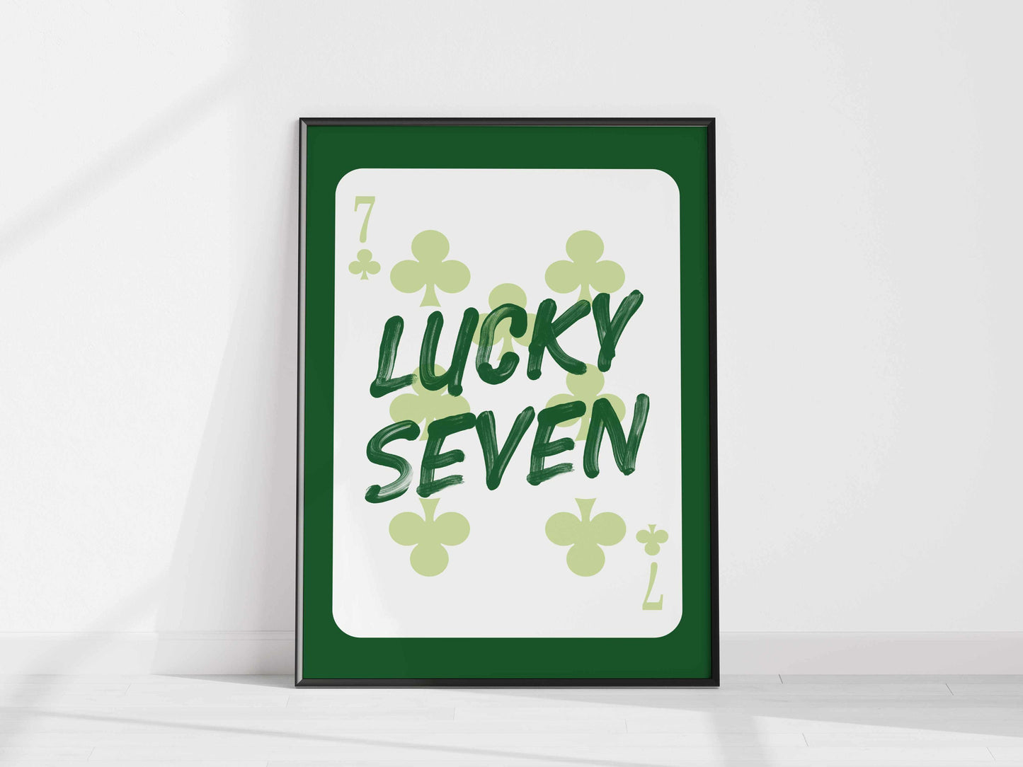 Printed Lucky Seven Poster