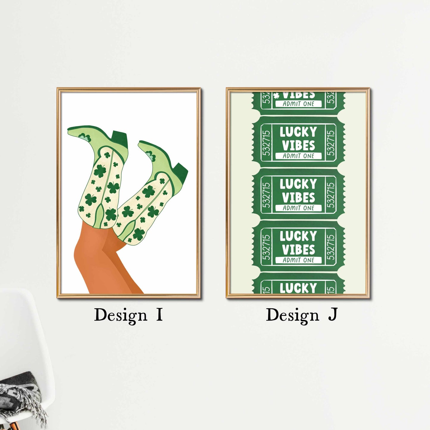 Printed St Patrick's Day Decor Wall Art
