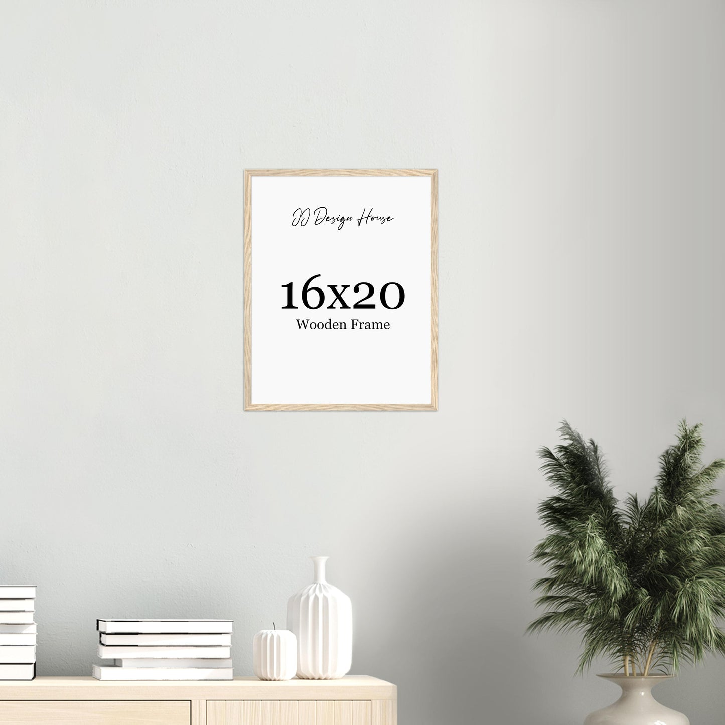 16x20 Inch Individual Black, White, or Natural Wood Color Wooden Frame