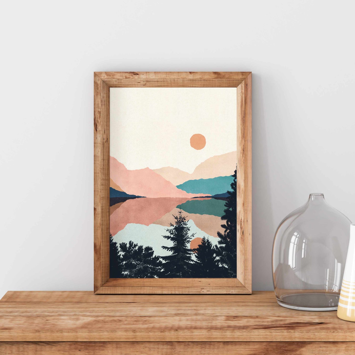 Printed Nature Prints Mountain Wall Art