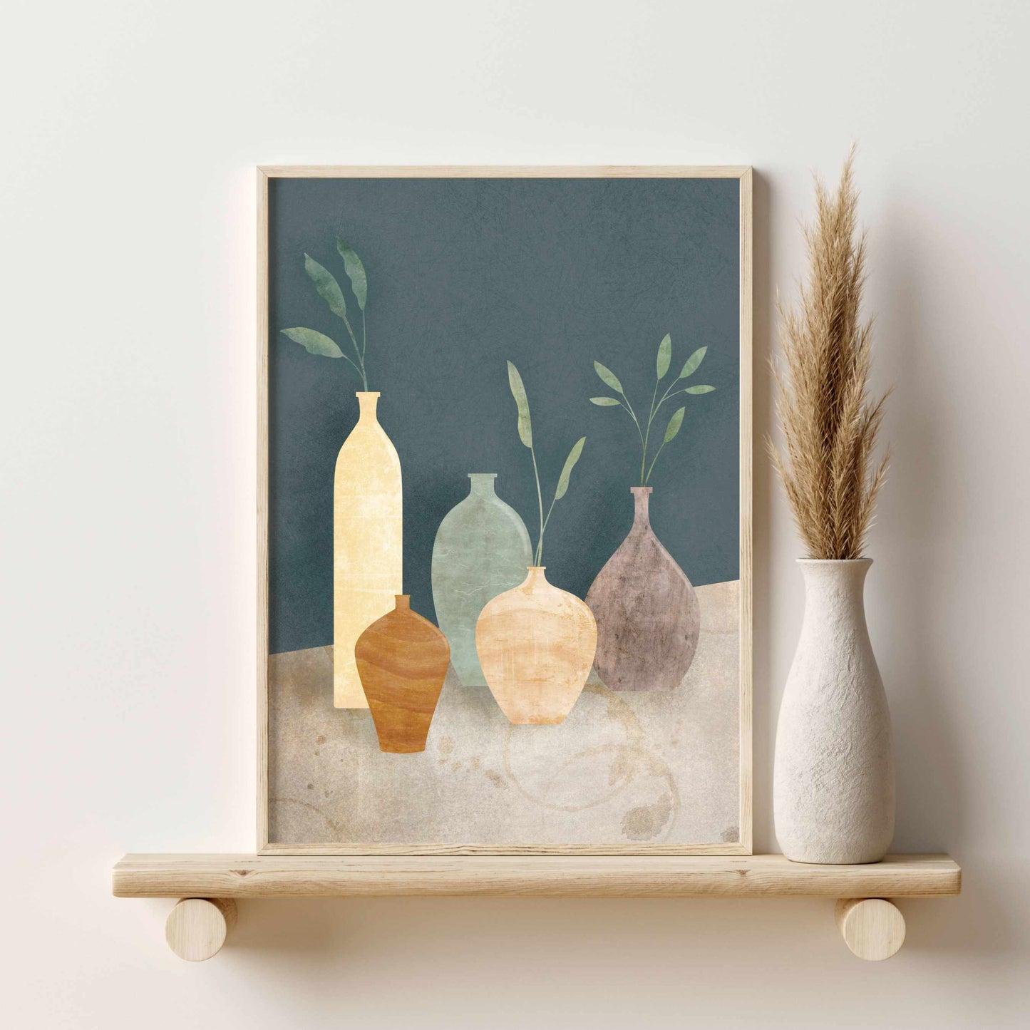 Printed Vase Wall Art Set of 2