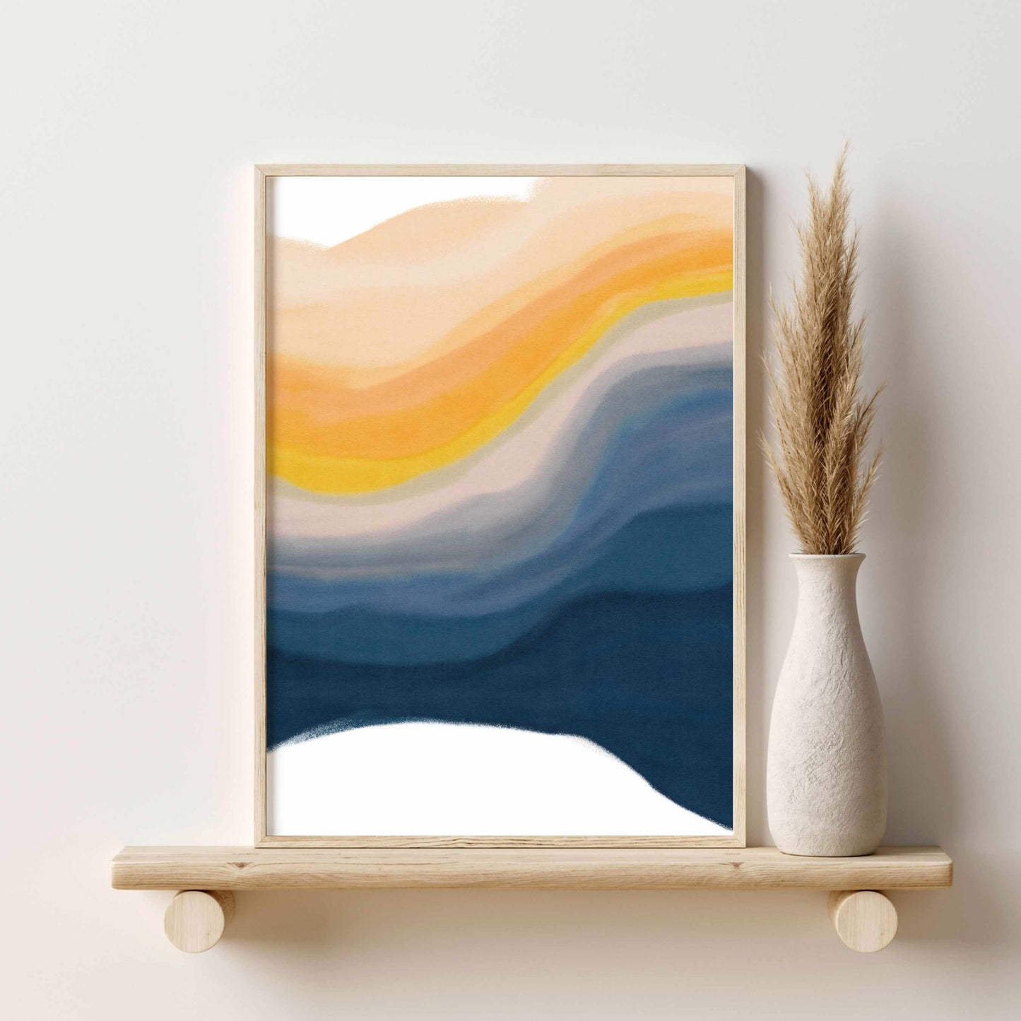 Printed 3 Piece Colorful Abstract Wall Art
